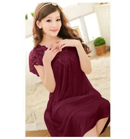 Chemise de Nuit Grande Taille Femme – Tissu Soyeux
