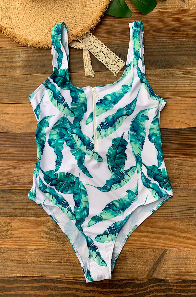 Maillot de Bain 1 Pièce Femme – Zip et Dos Nu