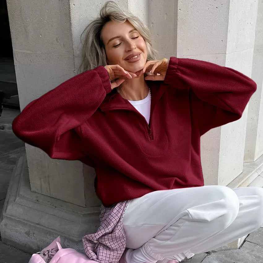 Sweat à Capuche en Molleton Femme – Style Streetwear