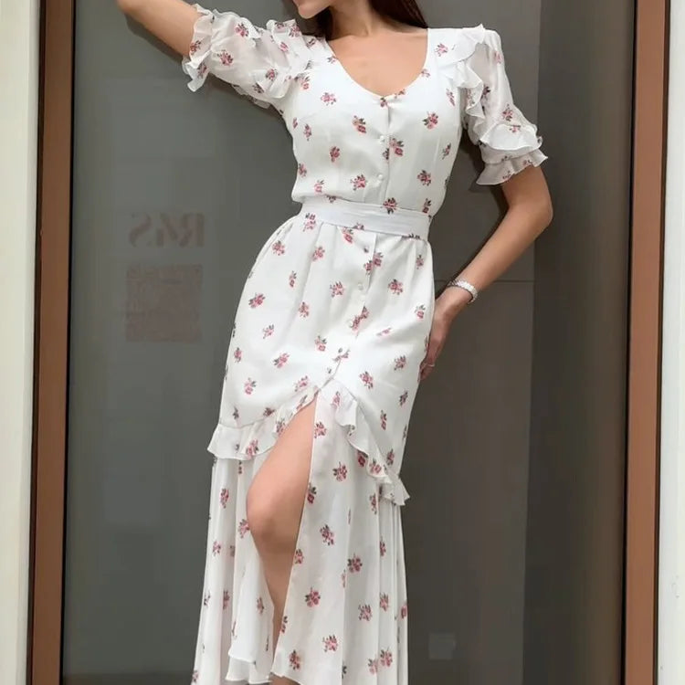 Robe d’Été Ample Femme – Imprimé Tendance