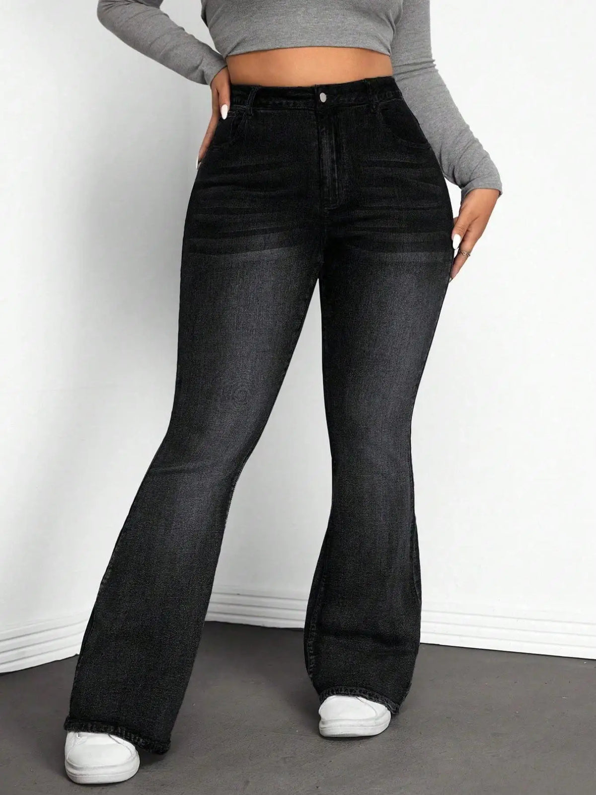 Jean Évasé Taille Haute Femme – Grande Taille