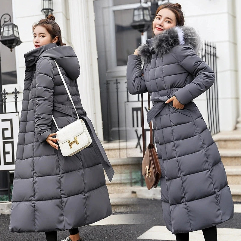 Manteau Long d’Hiver Femme – Coton