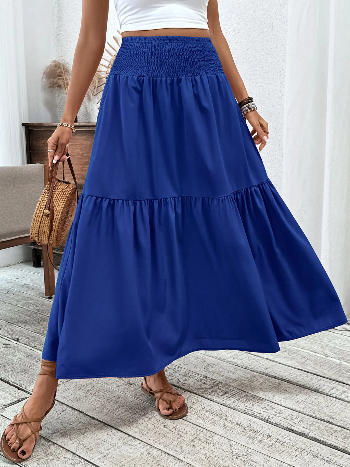 Jupe Longue Unie Femme