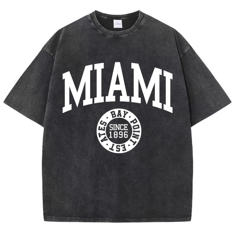 T-Shirt Femme en Coton Délavé – Look Casual