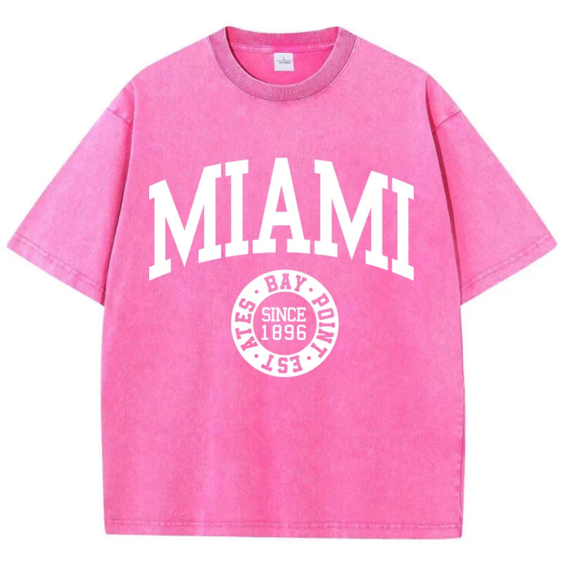 T-Shirt Femme en Coton Délavé – Look Casual