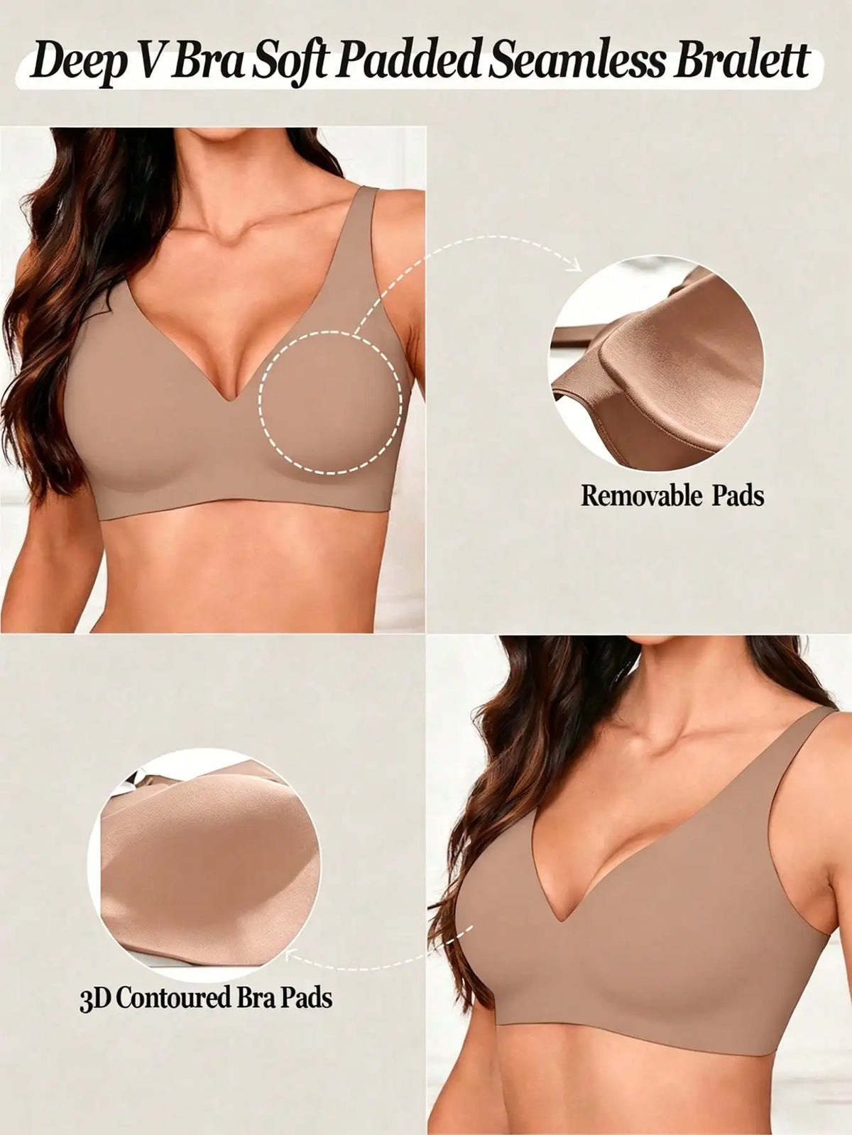 Soutien-Gorge Push-Up Femme – Sans Couture