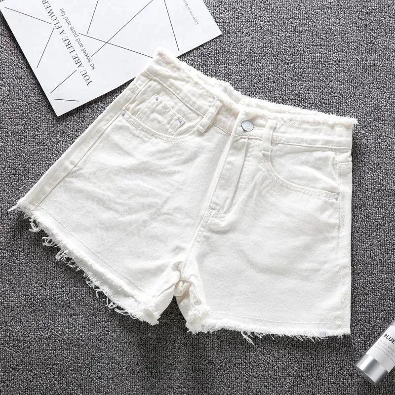 Short en Jean Femme – Bords Effilochés