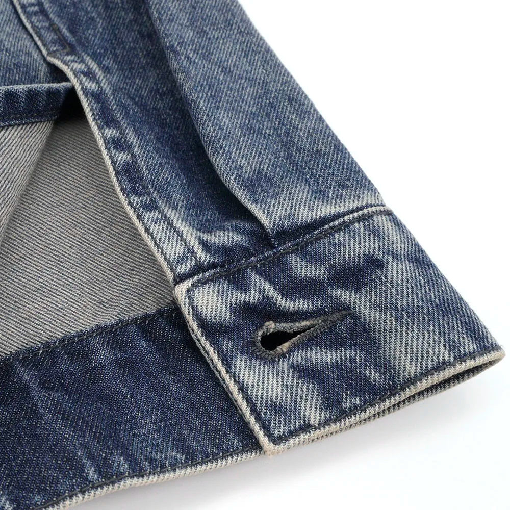 Veste en Jean Bleu Femme – Classique Boutonnée