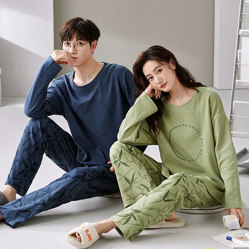 Pyjama Femme en Coton – Manches Longues