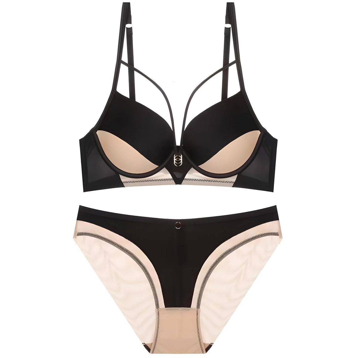 Ensemble Lingerie Femme – Soutien-Gorge Push-Up et Culotte