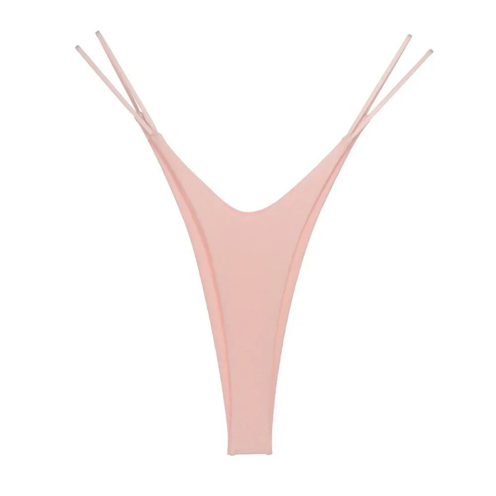 String Coton Femme – Taille Basse et Doubles Brides