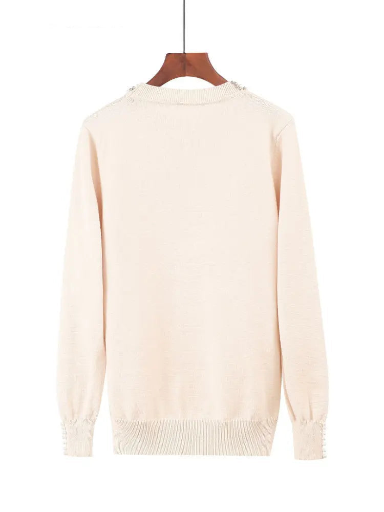 Pull Bicolore en Maille Femme – Manches Longues