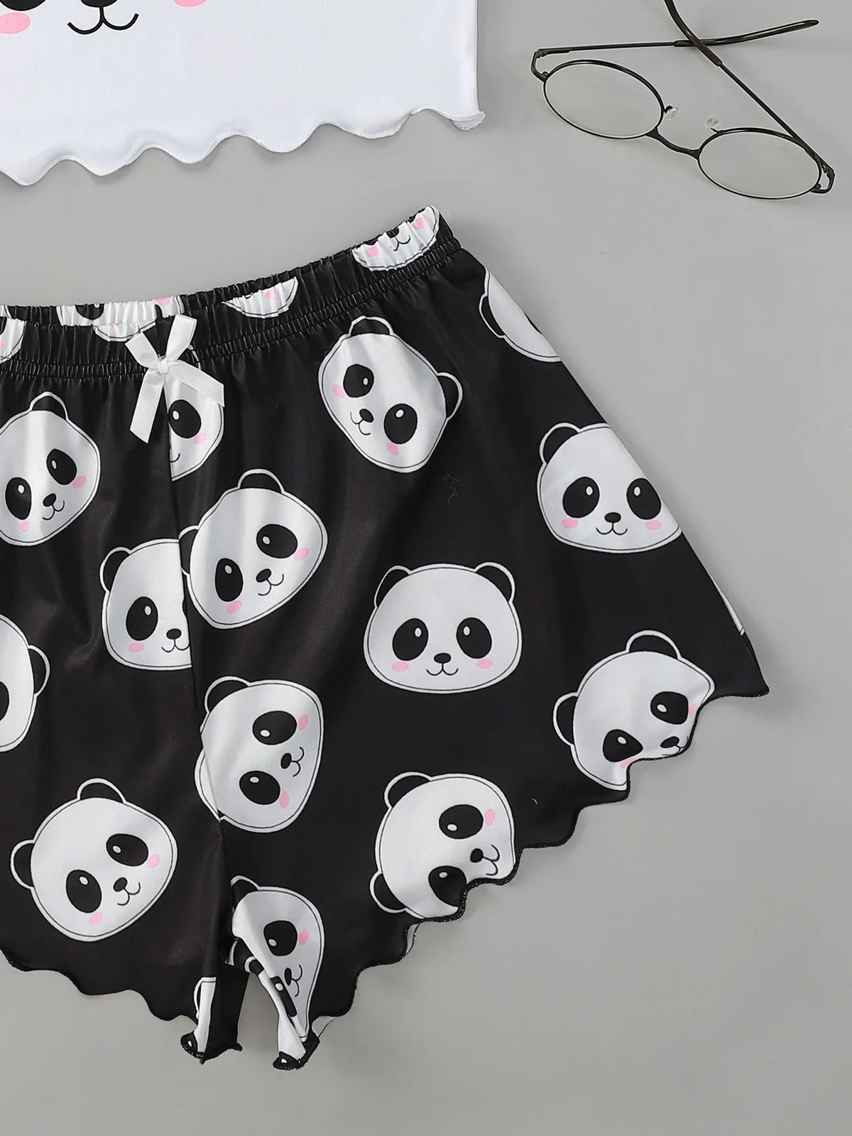 Pyjama 2 Pièces Femme – Bretelles Fines et Imprimé Mimi