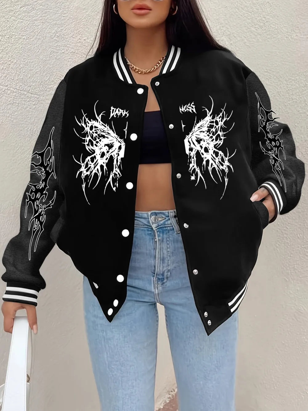 Veste Baseball Femme – Imprimé The Butterfly Dream