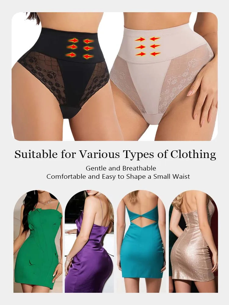 Culotte Gainante Femme – Dentelle et Maintien du Ventre