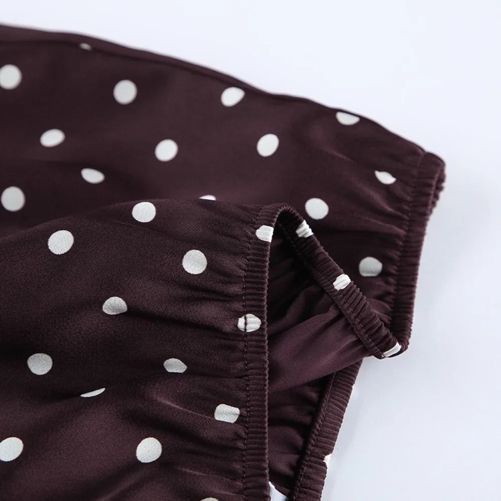 Mini-Jupe Femme – Pois, Dentelle et Taille Haute