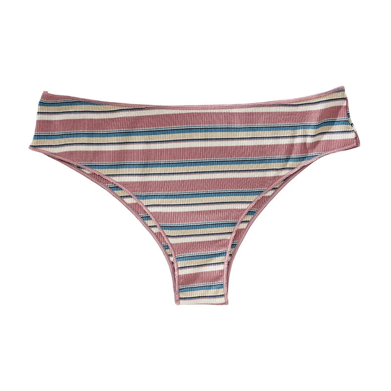 String Coton Femme – Rayures Arc-en-Ciel