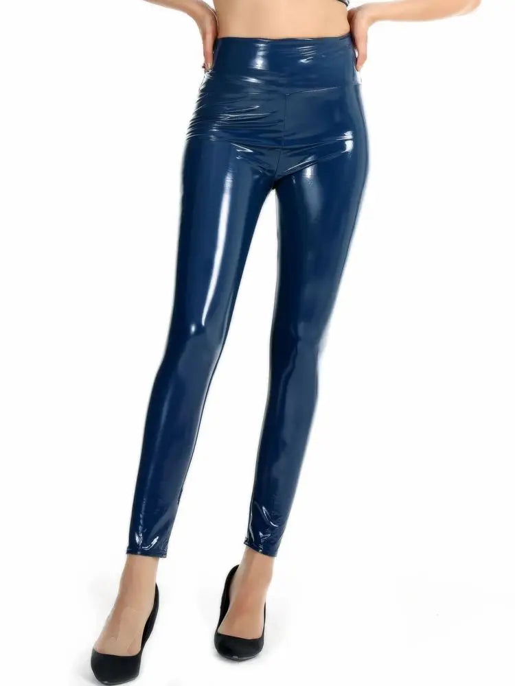 Legging Femme – Similicuir Brillant Effet Mouillé