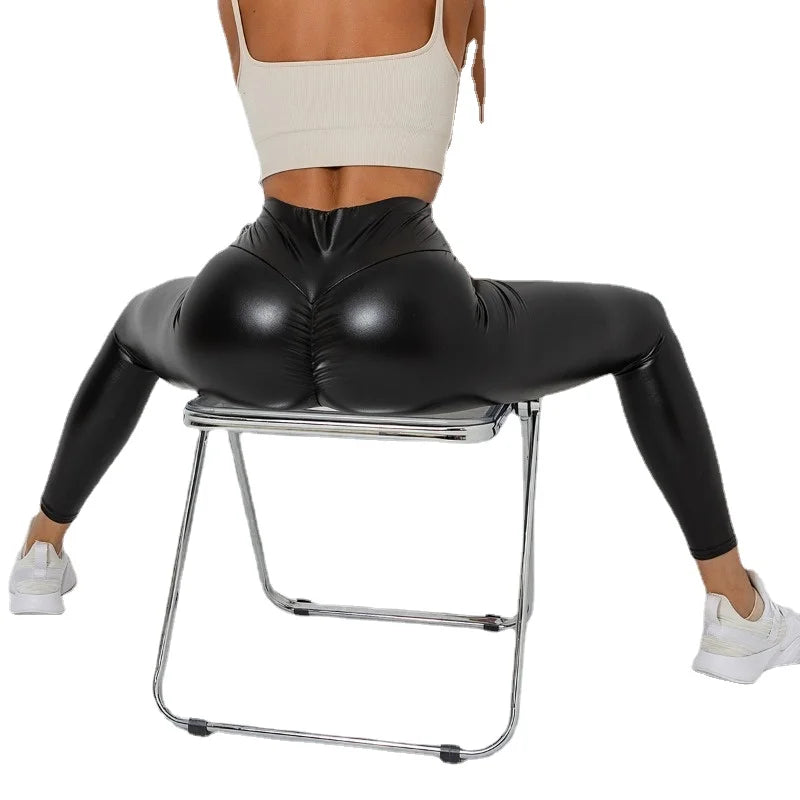 Legging Push-Up Femme – Similicuir Sculptant