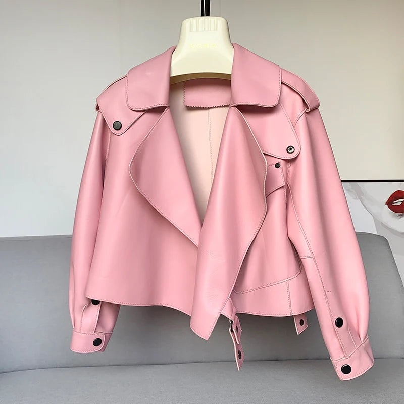 Manteau Femme – Peau de Mouton et Cuir Véritable