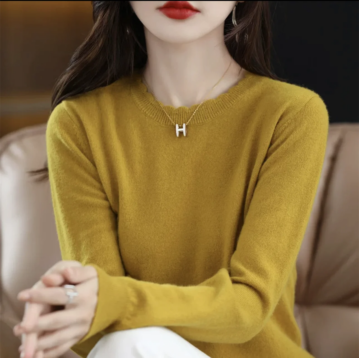 Pull Décontracté Femme – Maille Douce et Confortable