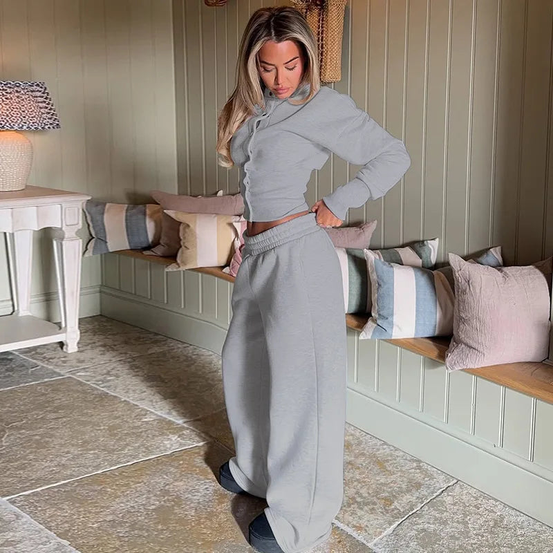Ensemble Femme – Cardigan et Pantalon Décontracté
