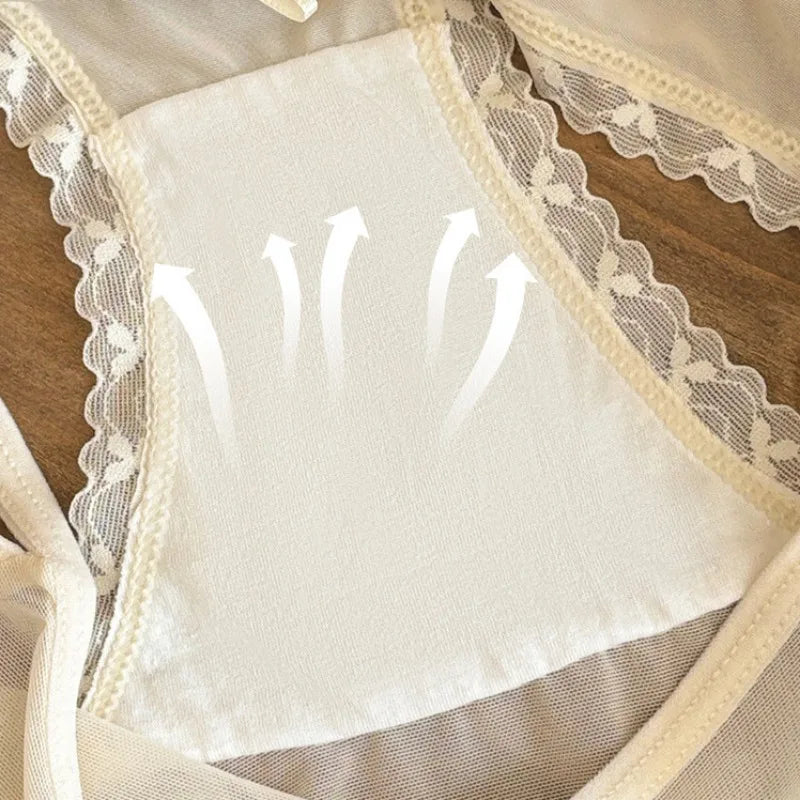 Culotte Satin Femme – Dentelle Transparente et Taille Basse