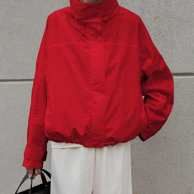 Veste femme urbaine à col montant