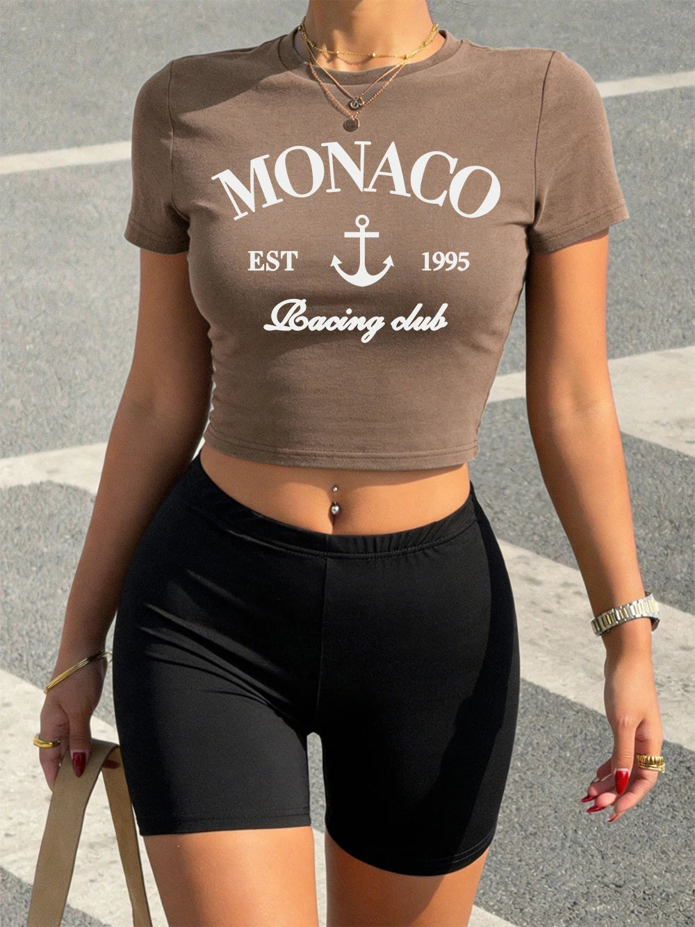 Ensemble 2 Pièces Femme – Crop Top et Short Imprimés
