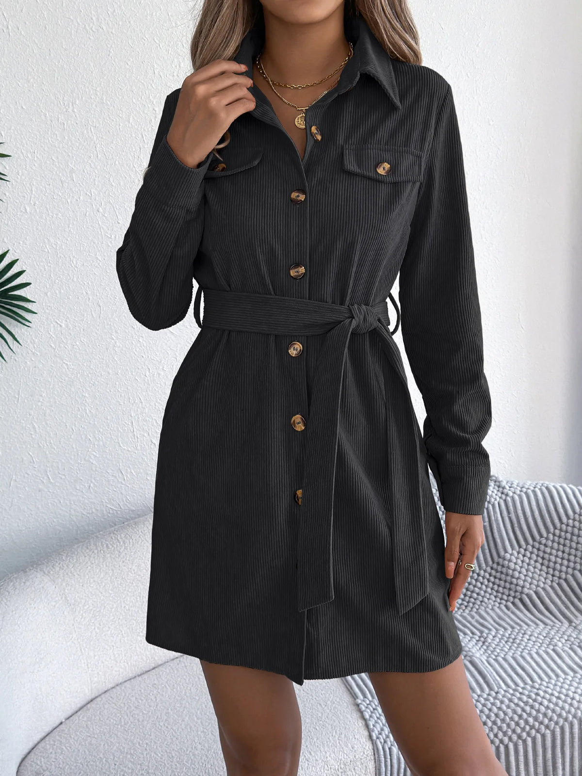 Robe Chemise Femme – Style Décontracté