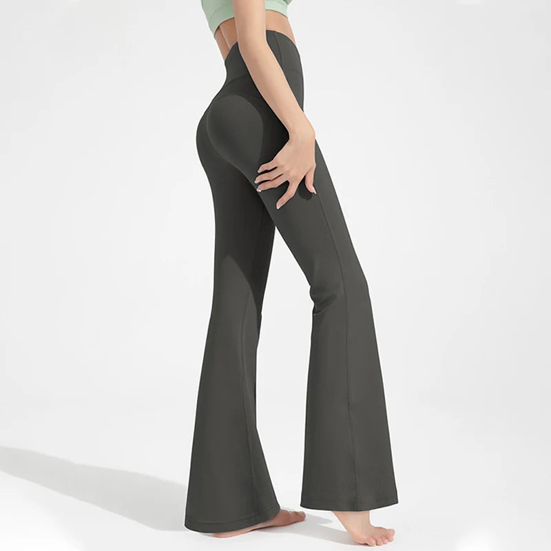 Pantalon Yoga Évasé Femme – Taille Haute et Push-Up