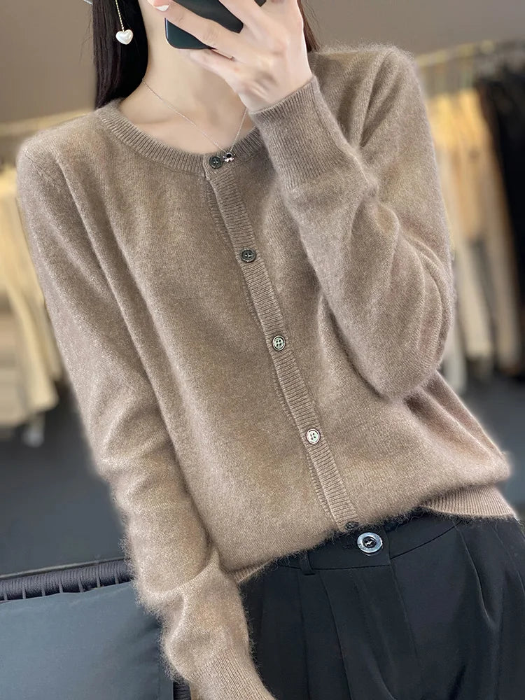 Cardigan Classique Femme – Cachemire de Vison