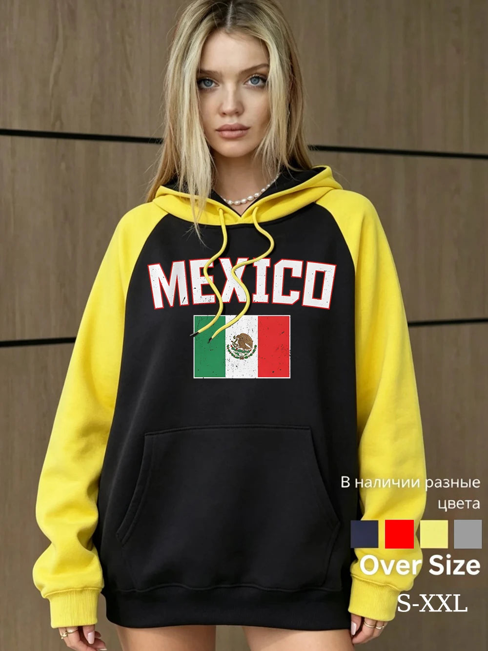 Sweat à Capuche Femme – Imprimé Mexico