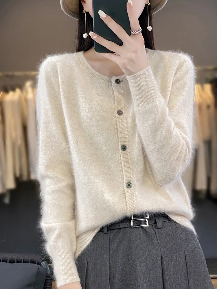 Cardigan Classique Femme – Cachemire de Vison