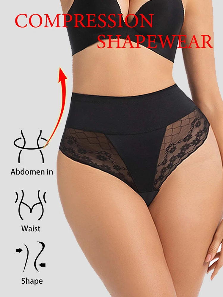 Culotte Gainante Femme – Dentelle et Maintien du Ventre