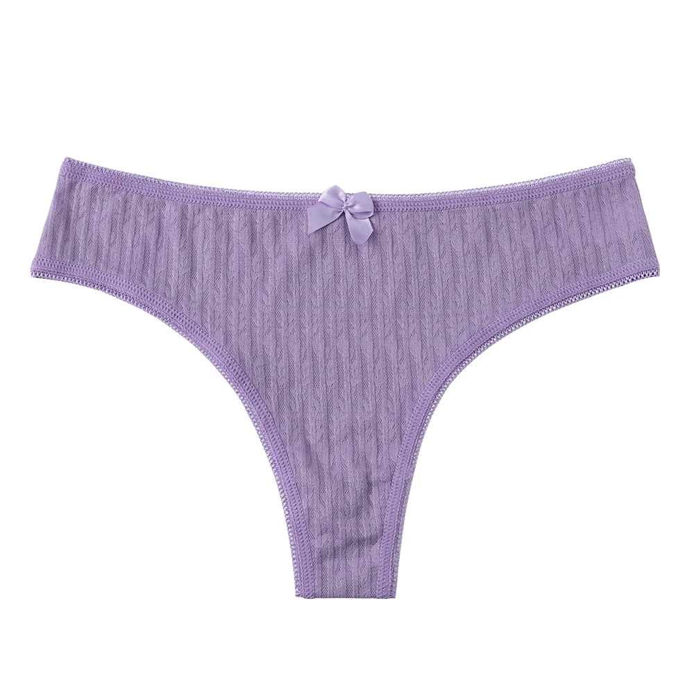 String Dentelle Femme – Motif Épi de Blé Ajouré
