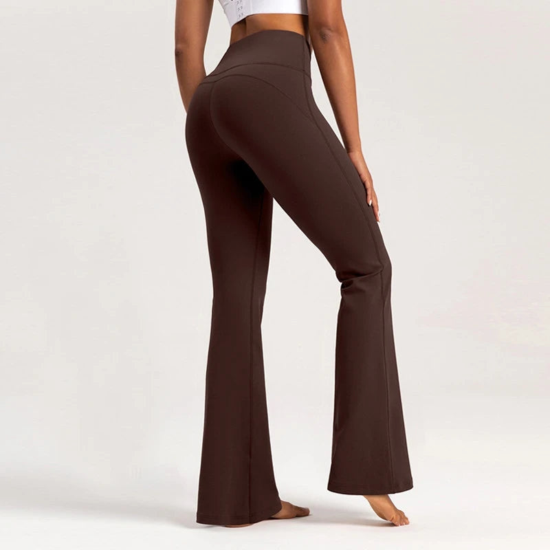 Pantalon Yoga Évasé Femme – Taille Haute et Push-Up