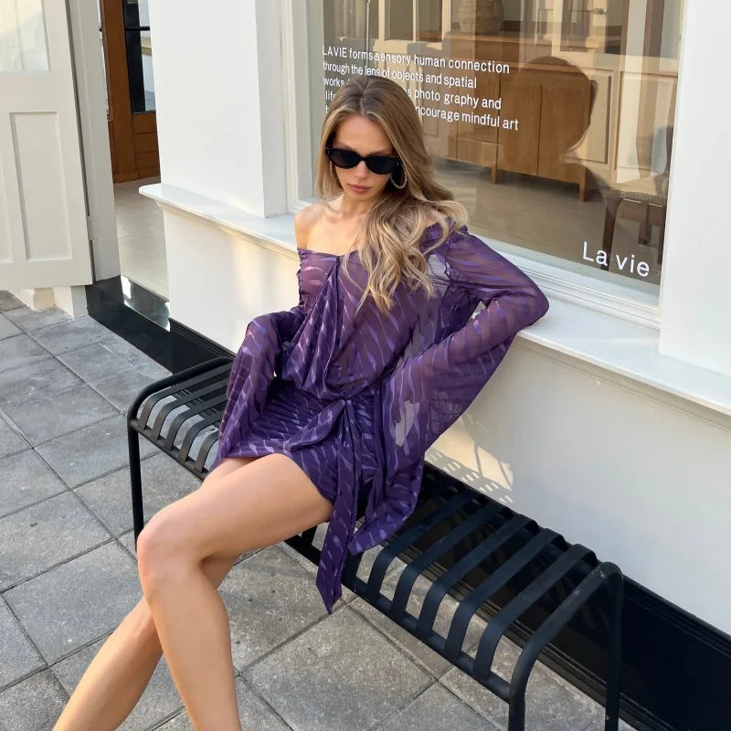 Robe Moulante Femme – Maille et Col V