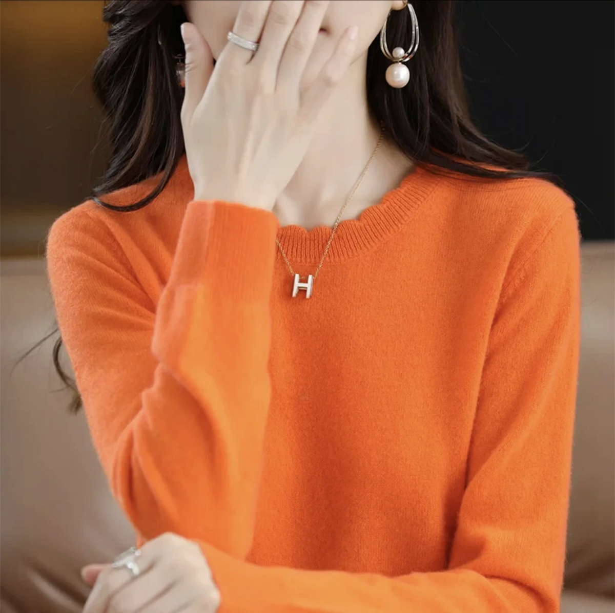 Pull Décontracté Femme – Maille Douce et Confortable