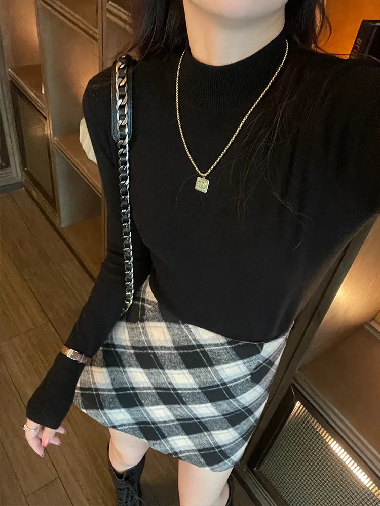 Pull Doux Femme – Maille et Col Semi-Montant