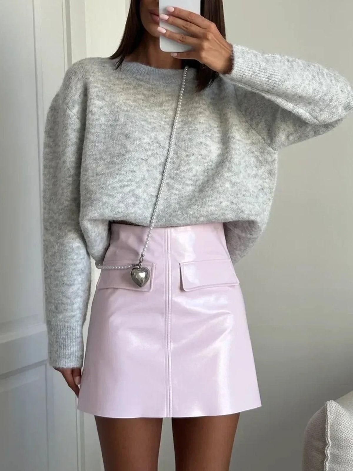 Pull en Maille Épaisse Femme – Doux et Col Rond
