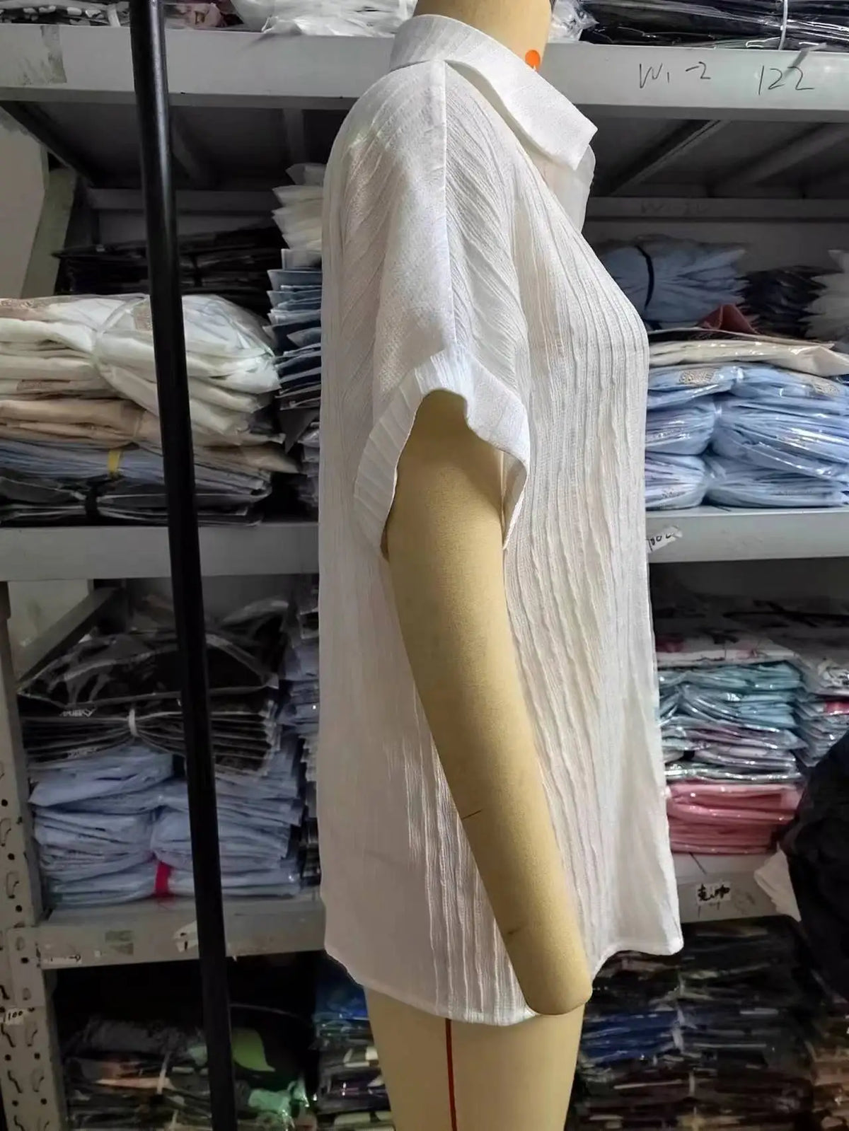 Chemisier de Plage Femme – Manches Courtes Brodées