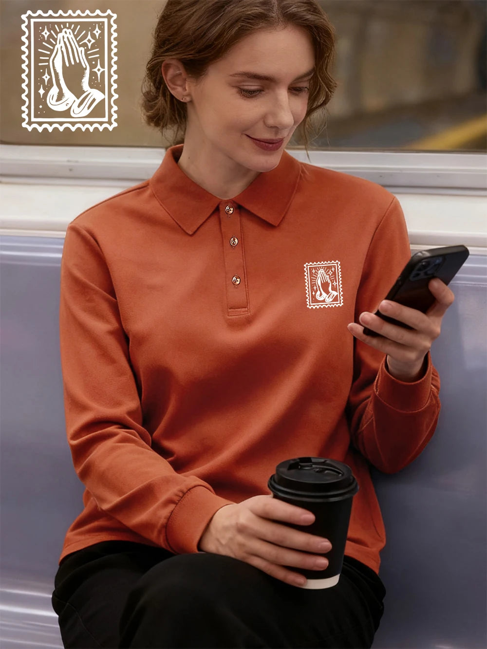 Chemise Femme – Imprimé Cartes de Prière