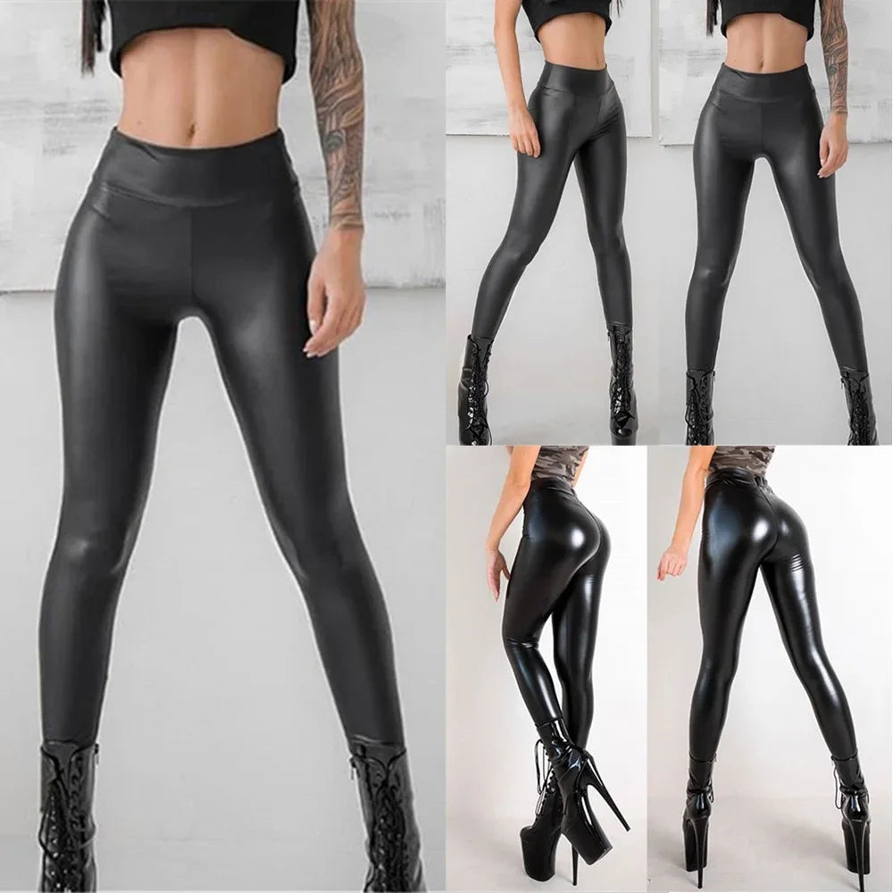 Legging Taille Haute Femme – Similicuir