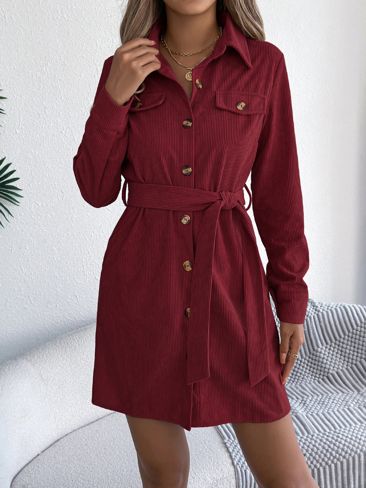 Robe Chemise Femme – Style Décontracté