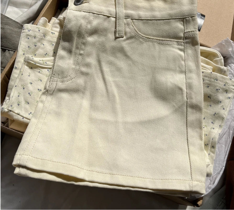 Mini-Jupe Cargo en Jean Femme – Style Vintage