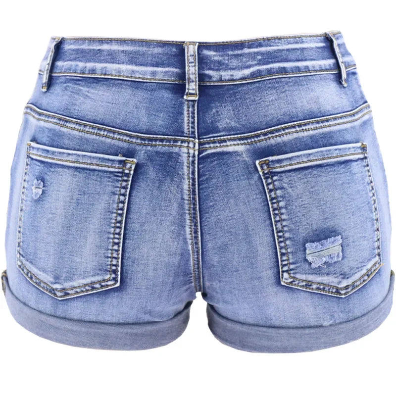 Short en Jean Femme – Fentes Tendance