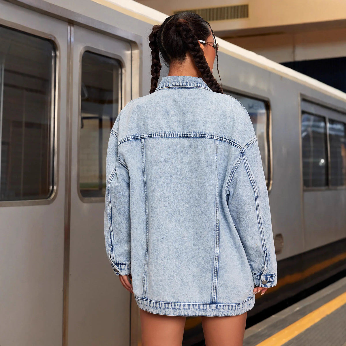 Veste en Jean Femme – Bleu Clair