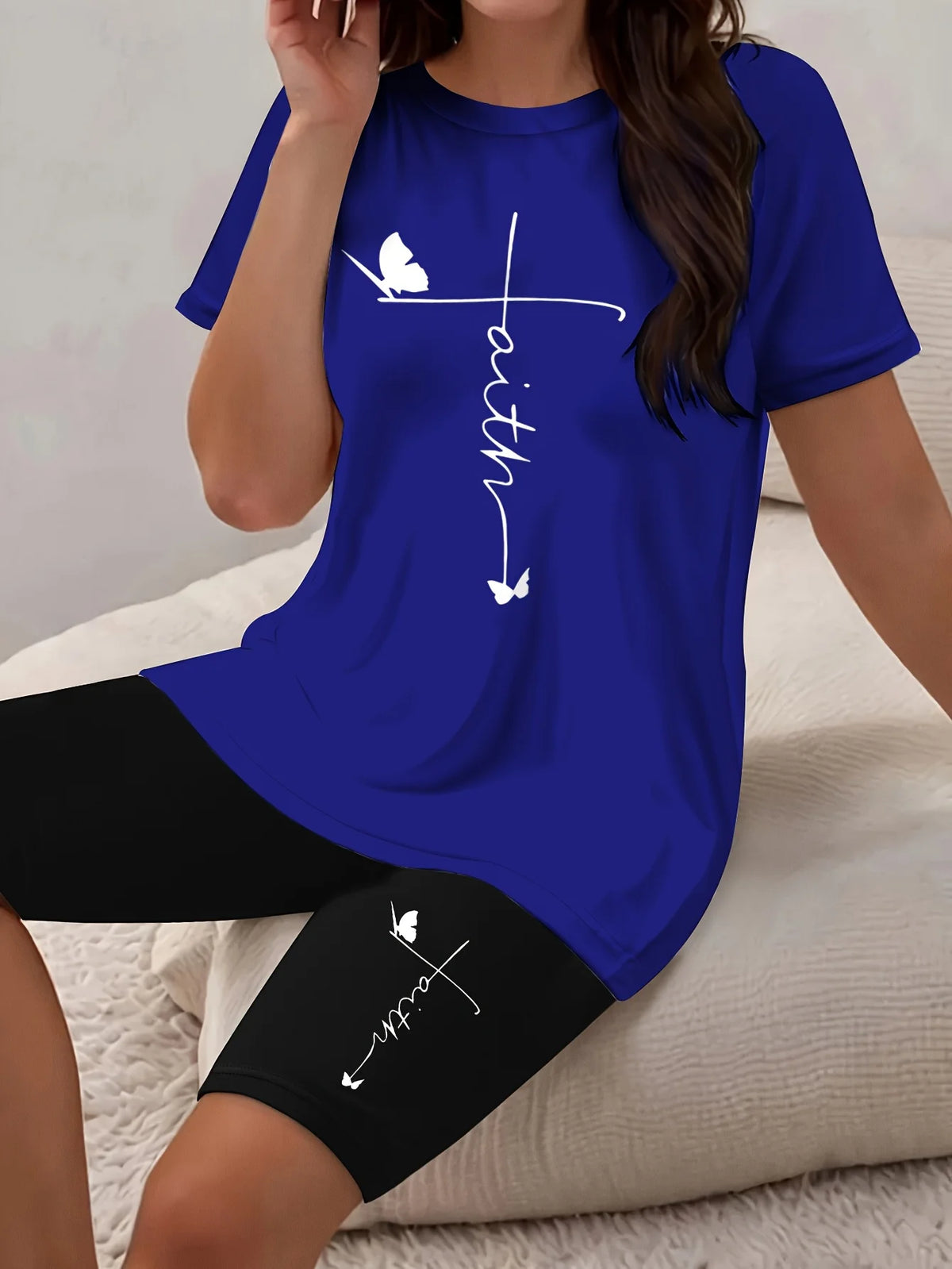 Ensemble 2 Pièces Femme – Motif Papillon