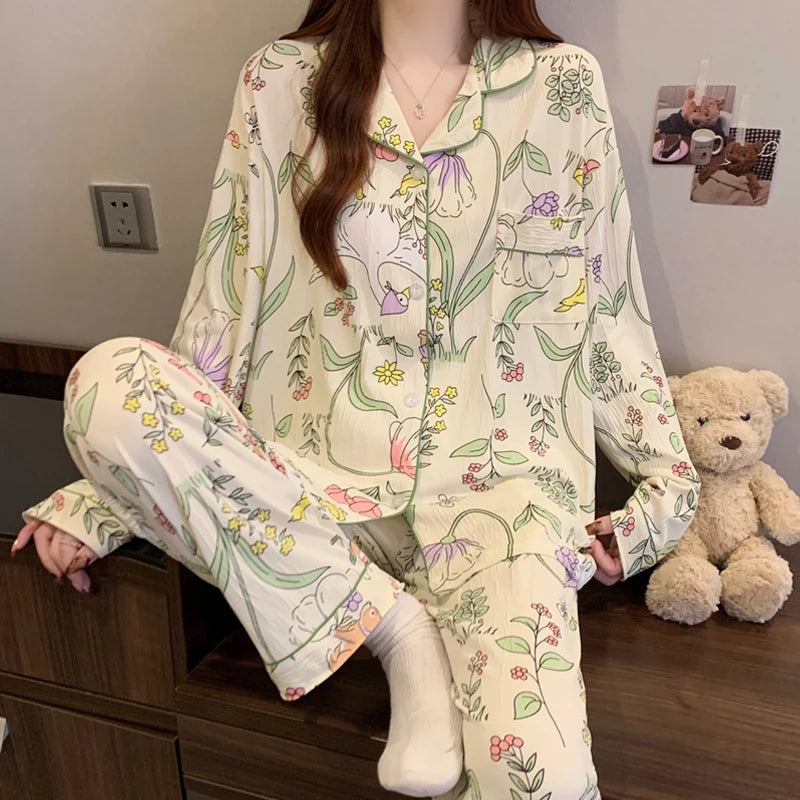 Pyjama Rose Femme – Détail Nœud